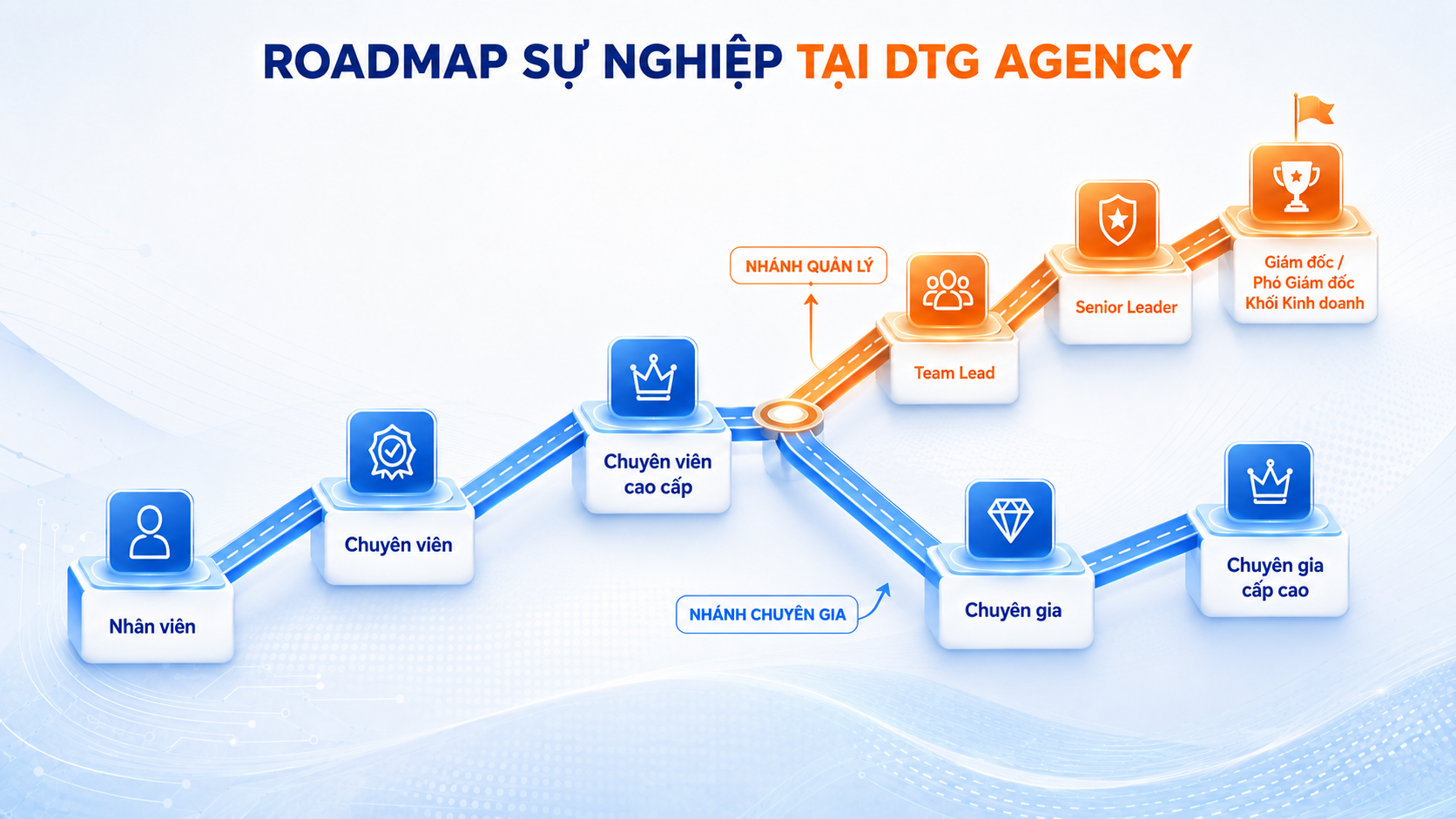 Roadmap sự nghiệp tại DTG Agency